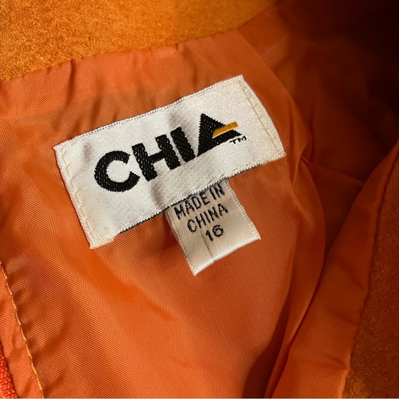 Chia Orange Womens Suede Mini Skirt Size 16 - Picture 7 of 14